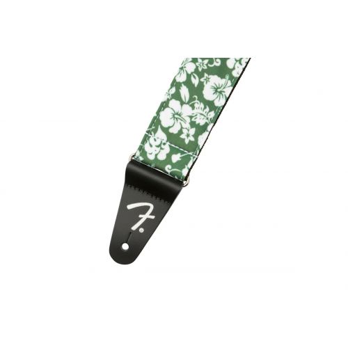 Гитарный ремень FENDER STRAP 2" HAWAIIAN STRAPS GREEN FLORAL